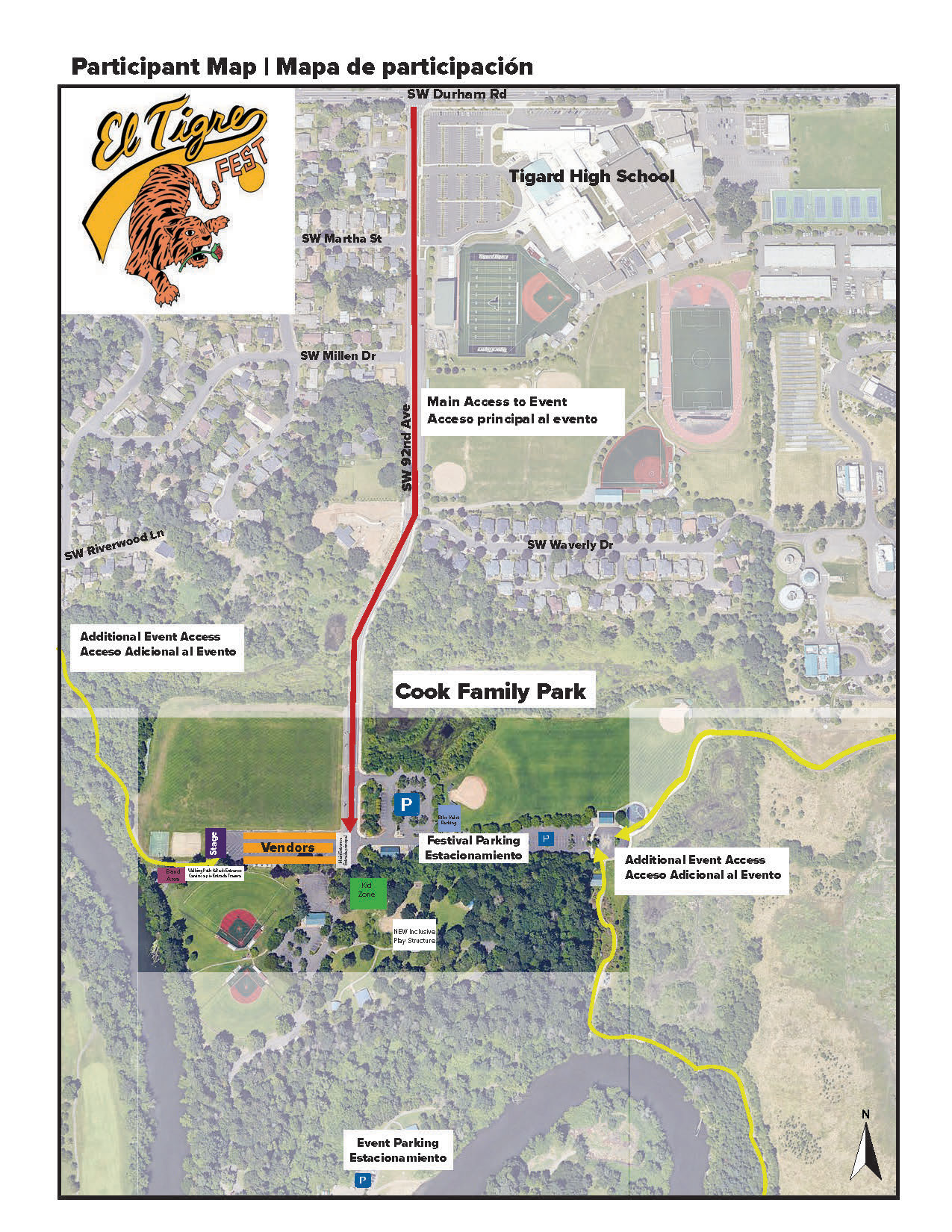 El Tigre Fest Participant Map 2025